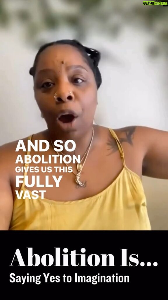 Patrisse Cullors Instagram - Many of us in LA county are abolitionist. Some of us even made sure we prioritized Abolition as we stopped the building of a 3.5 billion dollar jail. We are in a deep moment of global crisis. We have the opportunity to deepen our practice and envision a world where community safety doesn’t include police, prisons and militarism. We get to imagine freedom as an act of peace and care and love and connection. How are you imagining global abolition? Does it include ALL living beings? Stretch your imagination muscles. We must. We must. We must. #abolitionis