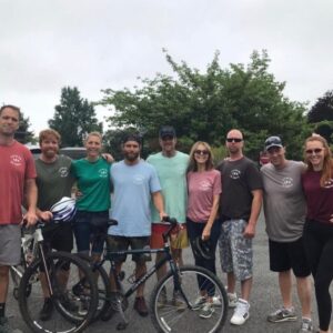 Patti Hansen Instagram - This is a photo of my dearest brother, Greg Hansen (on the left), who passed away suddenly in January. There are too many emotions and words to say about him, but this is one thing that I can make tangible. And that is the bike ride he did across America for @worldvision . This week our family celebrated his life by doing another bike ride in his memory to raise money again for World Vision. Every little bit helps. Click on link above to read more about my brother and his journey to help provide clean water in Africa. When you are on site you can also make a donation through his page. My brother walked the talk and he is my forever hero. Swipe right to see his 8 children and wife honoring him.