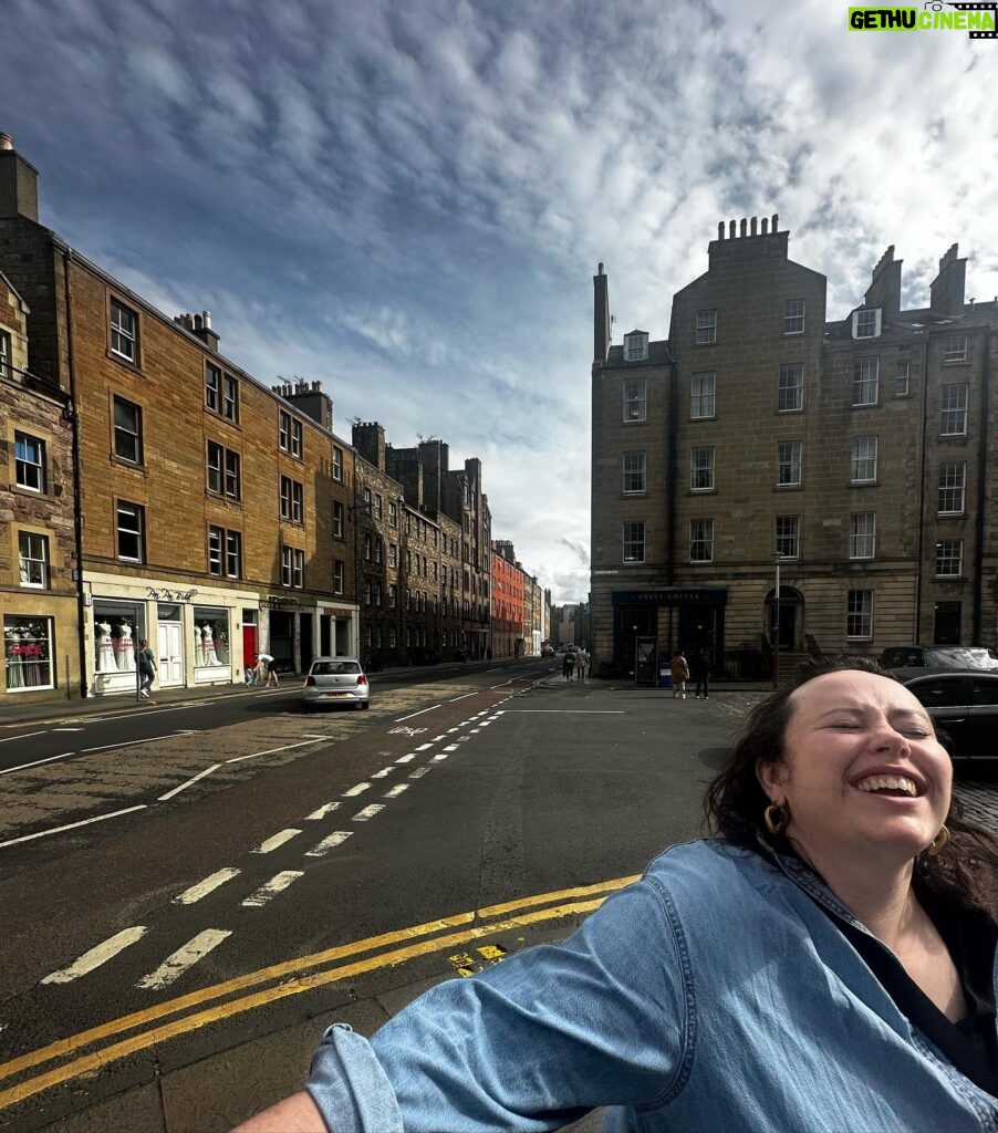 Patti Harrison Instagram - Edinburgh photo dump: 1. A photo of me. 2. Forcing two “awkward turtles” to have a kiss 3. @theamyannette giving thanks to god (Christian). 4. @abcelya getting a massage at a store. 5. Trying to take a photo of myself with Arthur’s Seat and winning like a bad bitch: non-committal! 6. Celya and @chloepetts laughing at something that had happened or was said. 7. @gertiebird laughing at something that had happened or was said. 8. Amy Annette giving thanks to god* again. (*christian) 9. Greta & myself outside. She is giving thanks (to god) 10. Trying to get a video of @mrnishkumar ‘s broken finger for my spank b*nk.