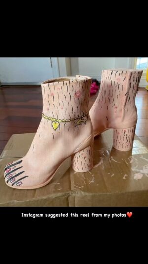 Patti Harrison Instagram - Instagram premade this reel of when I painted these shoes in the first month of lockdown. What a time