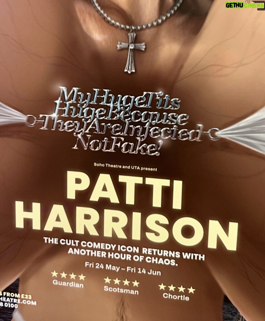 Patti Harrison Instagram - My London run of shows at @sohotheatre starts TONIGHT! (24 May) & I will cheers to that! Tickets available at the link in my bio. I have been in London for a few days now & am seeing many many amazing things already. Art is everywhere here & that makes me smile. Comment your favorite emotion below