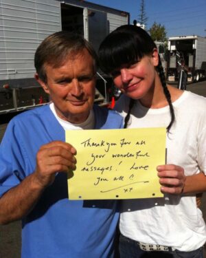 Pauley Perrette Instagram - Oh David.
What a life.
What a legend.
What a journey.
And your legacy
Will always be
The love you have for your family. 
Love to Katherine and the kids and the grandkids, 
your absolutely very favorite things.

Swipe to see us through the years
pretty much in order
starting with my favorite pic of me, David and @sashaalexander 

And ending with a message from me and David to you all
#DavidMcCallum