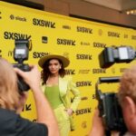 Paulina Chávez Instagram - incredibly honored to be wearing Gianni Versace 1992 archive collection to the world premiere of The Long Game. thank you to the team for making this all a reality <3 stylist: @christian_ramireztv hair&mua: @beautybyalyssag #CRStyles @versace , @paristexas_it , @lisafreede