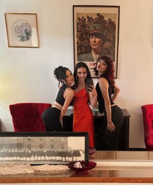 Paulina Chávez Instagram - go watch Flamin’ Hot on @hulu & @disneyplus !!!! this film is what Hollywood needs. representation matters. thank you Eva for showcasing the brilliance that is being Latino

Stylist: @christian_ramireztv #CRStyling @fashionbycrstyles 
Outfit: @emporioarmani 
Jewelry: @balenciaga 
Shoes: @louboutinworld 
✨✨✨