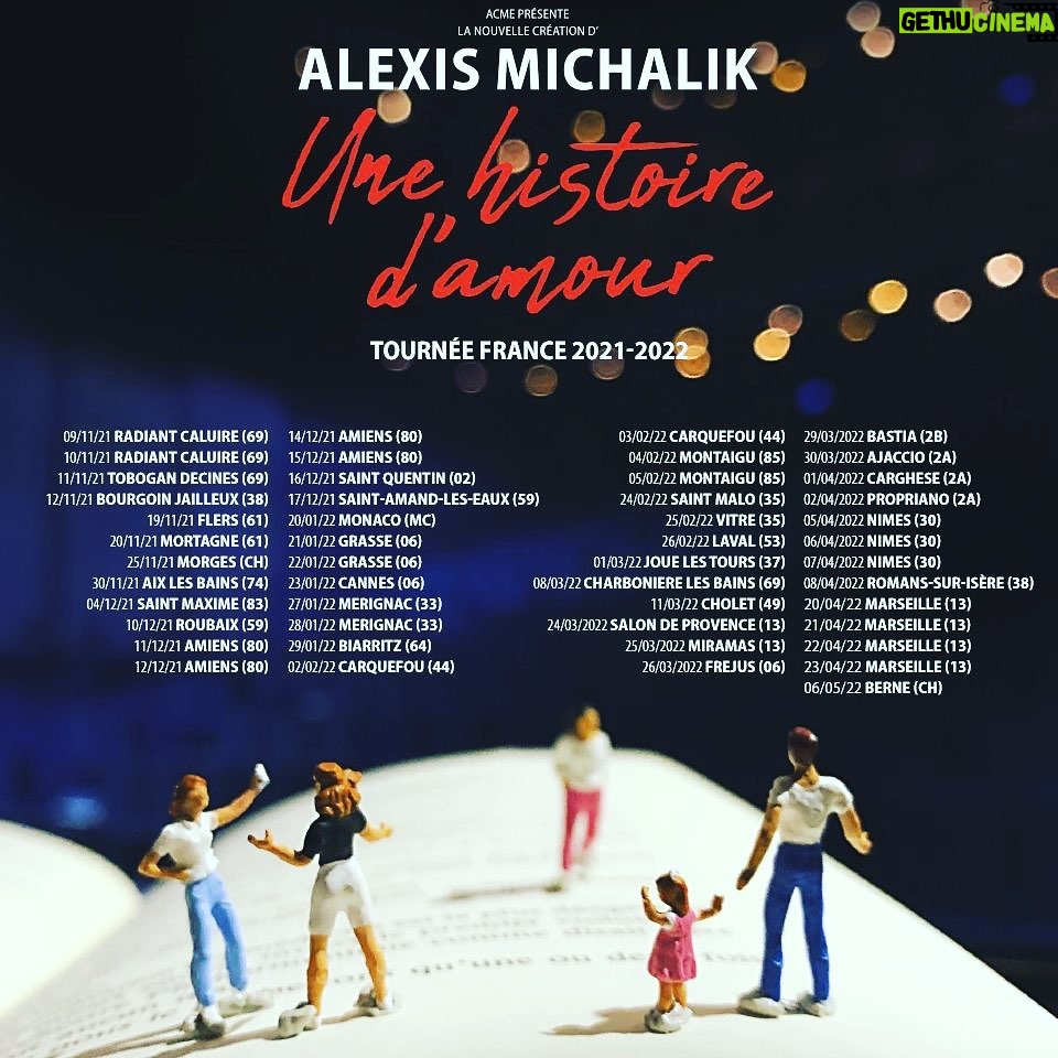 Pauline Bression Instagram - Ça y est notre TOURNÉE a commencé 🥳❤️ Voici en 2eme et 3eme pages les villes dans lesquelles nous viendrons présenter « Une Histoire d’Amour » d’Alexis Michalik et les dates. Hâte de rencontrer tout ce public avec une équipe de choc 🔥 🎭 (Je ferai toutes les dates sauf 3: Le Vesinet, Gagny et Rueil-Malmaison où ce sera la superbe @alexiacassiopee )