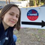 Pauline Chalamet Instagram - early voting is open!! let’s go!!! i’m working the polls and— not to sound cheesy— i’m inspired by the people i’m meeting. do it for you, for those who can’t, and in honor of our grandmas.