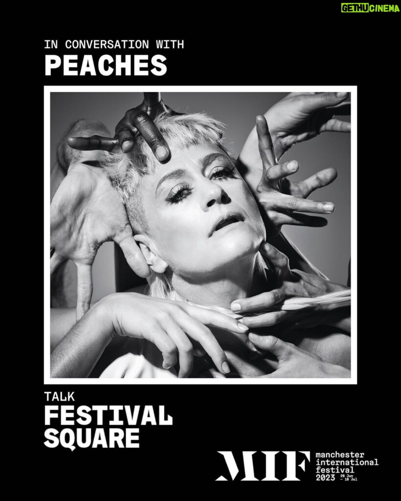 Peaches Instagram - So many incredible events at Manchester International Festival! I’ll be there for a talk on July 5, followed by a performance from @planningtorock 😍 Info at @factory_international / 🔗 in bio @chrysalidhomo’s dark electronic pop and new music from Factory Sounds artist and alt RnB star @ohitslavender set the scene perfectly for our in conversation with Peaches. The legendary singer, performance artist and producer is known for her sound, unapologetic style and ever-relevant feminism. On the scene for over 20 years she’s a true icon of modern pop. Our chat with Peaches is followed by live music from the incredible @planningtorock A celebrated force in queer dance music, Jam produces songs that reflect their personal journey as trans-non binary as well as exploring ideas about gender, queer love and trans rights. With remixes for Lady Gaga, Christine and The Queens, and Robyn under their belt, their set is the perfect mid-week pick me up. 📸 @ryanpfluger #mif23 #peachesnisker #teachesofpeaches #planningtorock