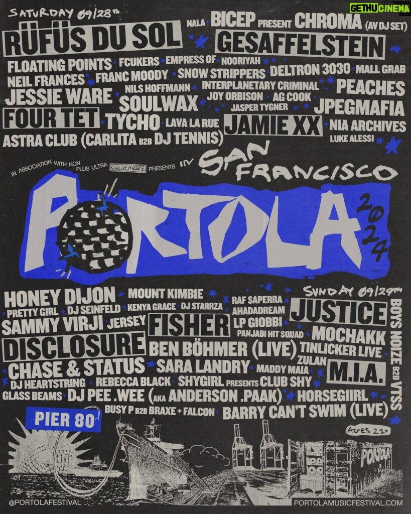 Peaches Instagram - @portolafestival 2024 San Francisco!!! On sale begins this Friday, May 17 at 12pm PT. Register for access to passes at portolamusicfestival.com