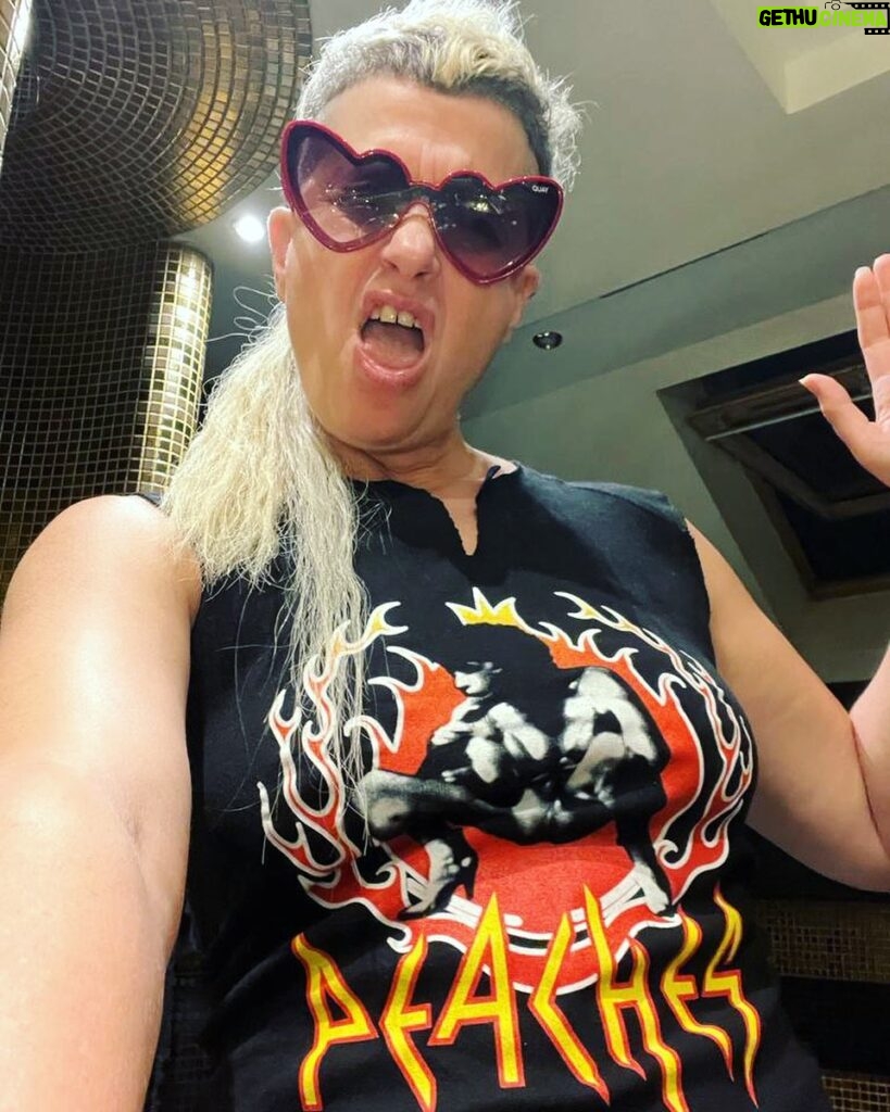 Peaches Instagram - 🚨Merch Sale!!!🚨Found some of these sleeveless shirts in my archive - they’re from the Fatherfucker tour back in 2003! We just added them to the merch store, plus items from the Teaches of Peaches Anniversary Tour, Pride shirts, and more. 💥 20% off everything (excluding media) 💥 shop.teachesofpeaches.com ❗️AND there’s a new shop for Australia/New Zealand! Also 20% off. 🔗 in bio.