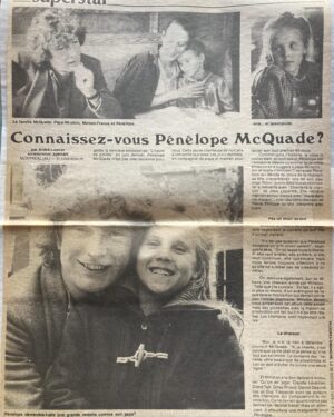 Pénélope McQuade Instagram - Merci Marc Cassivi pour ce magnifique souvenir signé André Lussier ( Marc-André Lussier ) que tu as trouvé chez lui dans un moment qui a du être très difficile pour toi ❤️
Je n’avais pas réalisé qu’il a été le tout premier journaliste à me raconter. 
Émouvant. 
Winston McQuade