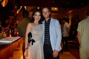 Perrey Reeves Instagram - A pic from Aaron and Bryan’s Saturday night’s birthday festivities! @aaronfoxtennis ❤️ @lapeerhotel @aaroncolbert thank you for setting up the fantastic night!