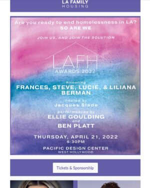 Perrey Reeves Instagram - I know I rarely post but this is so important to me! I will be hosting, with a number of other amazing people, The LA Family Housing Awards on April 21st! I am so happy that we are able to hold the event this year! #lafhawards the link to  buy tickets is in my bio!