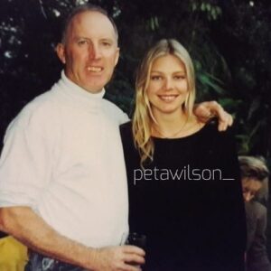 Peta Wilson Instagram - Daddy-o. & me , The first Good badboy i ever met. such a charmer. love you dad. #petawilson