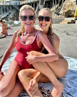 Peta Wilson Instagram - I’m so happy to run in to my ole best mate in Sydney from my modeling days. The one and only hottest of the hot. Kate Bell.  We were both with Chadwick’s, it was my first paid gig, a lingerie shoot in Paddington , grant Mattew’s was the photographer and Val garland did our makeup. Kevin Murphy our hair. soon as we saw each other. We broke into giggles, besties before a conversation. Was same when we ran into each other at wylies . All the adventures we have had together Naughty and Nice came flooding back … love you kate bell. You have always been true !!! 🙏❤️ @i_am_katebell