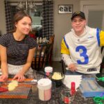 Peyton Evans Instagram - Decorating Christmas cookies with my brother @jordanevans1313 #christmaseve #memories #peytonkaye #peytonevans
