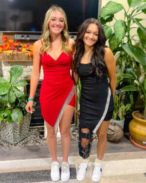 Peyton Evans Instagram - HOCO 23 💙💙💙