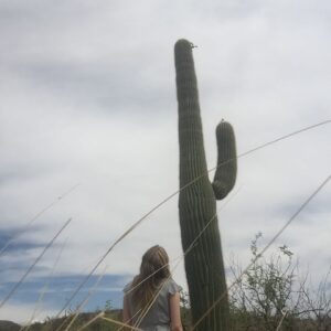 Phia Saban Instagram - at the Mexican border in Tohono O'Odham tribal land admiring a #saguaro cactus which are Bare TALL
