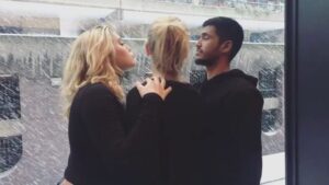 Phia Saban Instagram - polyamorous romance in the snow👼🏿@bellamaclean @marked2911