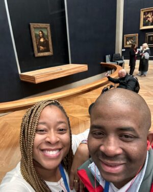 Phoebe Robinson Instagram - #ThotNaysh, I took my brother to Paris for his birthday! Our first brother-sister trip! Look at us workaholics setting aside 3 days to hang! Proud of us:

1) PJ’s first time in Paris, so obvi we had to go the Eiffel Tower & walk all them steps!

2) Did a guided tour of the Louvre & chilled with Mona Lisa for a hot second! 

3) The whole reason we went to Paris! See the Cavs take on the Brooklyn Nets! Got to go on the court afterwards! We also met the Cavs GM who was sitting behind us and liked PJ’s throwback Mark Price jersey! 

4) Cavs won! Hell yeah! They’re looking good this year!

5) Big bro is vegan so I took us to this amazing Michelin star vegetarian restaurant @arpege and they did vegan dishes for him and I like this beetroot tartare. Delish! And the chef/owner Alain Passard was so nice!

6) Quick pit stop at @shakespeareandcoparis to buy a couple of books!

7) It was very cold, but I forced my brother take a pic of me outside the Louvre. 🤣🤣

8) I feel like these sculptures encapsulate so much of how society has been jacked up. Men too busy looking at their own 🍆 instead of acting right!

9) Did a cruise on the Seine. It was cold and fabulous!

10) Life is not life’ing if I’m not harassing my brother every five minutes. 🤣🤣🤣

Where should @robinsonforoh & I go next? I’m thinking we should do a trip every year!