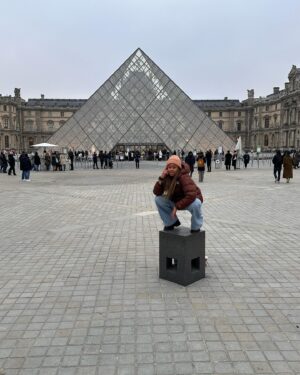 Phoebe Robinson Instagram - #ThotNaysh, I took my brother to Paris for his birthday! Our first brother-sister trip! Look at us workaholics setting aside 3 days to hang! Proud of us:

1) PJ’s first time in Paris, so obvi we had to go the Eiffel Tower & walk all them steps!

2) Did a guided tour of the Louvre & chilled with Mona Lisa for a hot second! 

3) The whole reason we went to Paris! See the Cavs take on the Brooklyn Nets! Got to go on the court afterwards! We also met the Cavs GM who was sitting behind us and liked PJ’s throwback Mark Price jersey! 

4) Cavs won! Hell yeah! They’re looking good this year!

5) Big bro is vegan so I took us to this amazing Michelin star vegetarian restaurant @arpege and they did vegan dishes for him and I like this beetroot tartare. Delish! And the chef/owner Alain Passard was so nice!

6) Quick pit stop at @shakespeareandcoparis to buy a couple of books!

7) It was very cold, but I forced my brother take a pic of me outside the Louvre. 🤣🤣

8) I feel like these sculptures encapsulate so much of how society has been jacked up. Men too busy looking at their own 🍆 instead of acting right!

9) Did a cruise on the Seine. It was cold and fabulous!

10) Life is not life’ing if I’m not harassing my brother every five minutes. 🤣🤣🤣

Where should @robinsonforoh & I go next? I’m thinking we should do a trip every year!