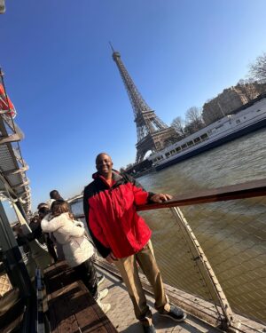 Phoebe Robinson Instagram - #ThotNaysh, I took my brother to Paris for his birthday! Our first brother-sister trip! Look at us workaholics setting aside 3 days to hang! Proud of us:

1) PJ’s first time in Paris, so obvi we had to go the Eiffel Tower & walk all them steps!

2) Did a guided tour of the Louvre & chilled with Mona Lisa for a hot second! 

3) The whole reason we went to Paris! See the Cavs take on the Brooklyn Nets! Got to go on the court afterwards! We also met the Cavs GM who was sitting behind us and liked PJ’s throwback Mark Price jersey! 

4) Cavs won! Hell yeah! They’re looking good this year!

5) Big bro is vegan so I took us to this amazing Michelin star vegetarian restaurant @arpege and they did vegan dishes for him and I like this beetroot tartare. Delish! And the chef/owner Alain Passard was so nice!

6) Quick pit stop at @shakespeareandcoparis to buy a couple of books!

7) It was very cold, but I forced my brother take a pic of me outside the Louvre. 🤣🤣

8) I feel like these sculptures encapsulate so much of how society has been jacked up. Men too busy looking at their own 🍆 instead of acting right!

9) Did a cruise on the Seine. It was cold and fabulous!

10) Life is not life’ing if I’m not harassing my brother every five minutes. 🤣🤣🤣

Where should @robinsonforoh & I go next? I’m thinking we should do a trip every year!