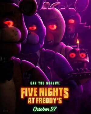 Piper Rubio Instagram - DYING over the first official FNAF movie poster!!🐻🐰🐤🧁🦊Five Nights At Freddy’s coming October 27th!! #fivenightsatfreddys