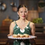 Poh Ling Yeow Instagram – Would you choose time or ingredients for tonight’s @masterchefau immunity challenge? Find out how this unfolds on @10playau if u missed it on @channel10au !  And yes, Pistachio Praline Millyfillys will be in #thejamfacecakequarium this Sunday! Yahoo!!!! 👻

Styling @charmainedepasquale_stylist 
Dress @the.official.saint.stella.m