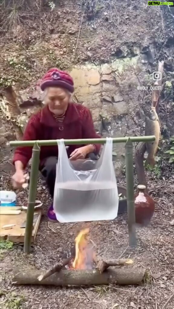 Poh Ling Yeow Instagram - It’s legit thermodynamics, guys! I couldn’t handle it anymore and hit up our fave doctoré of physics. So here’s the low down on why Grandma’s plastic bag ain’t melting, explained by @drmattagnew - thank u for letting us borrow your excellent brain 🪐💥. Now we can finally sleep in peace. And ppl please, of course I am not endorsing the use of this ‘appliance’. It’s obviously born of POVERTY so everyone please keep your bpa trigger knickers on and appreciate the science for just one moment! Also, sorry but the soundtrack WILL haunt you for days. “Basically, the melting point of the plastic is *higher* than the boiling point of the water. What this means is that water will heat up to 100C, then begin boiling and the temperature won’t ever go higher. Since 100C is lower than the melting point of the plastic, it won’t melt. It seems weird, but basically the heat from the flame will heat up the plastic, but once it reaches higher than the 100C, the heat will flow into the water (heat flows from hot to cold). Any additional heat added to the plastic will keep just flowing straight to the water so the plastic will also stay at 100C. So this will continue until all the water is boiled off. Now there is nowhere for the heat to flow so the plastic will rise temperature quickly and then melt.”