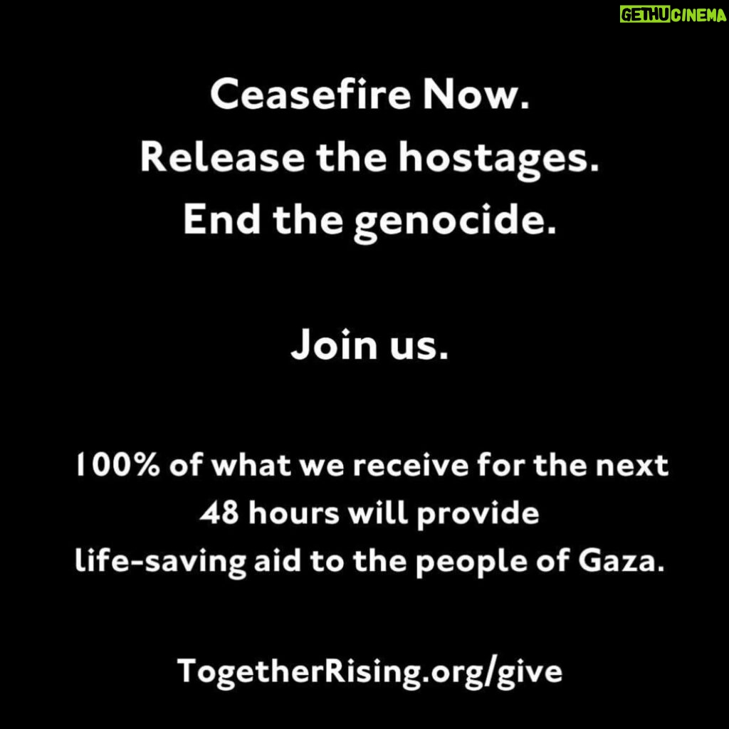 Pollyanna McIntosh Instagram - This emergency appeal deserves your help. Thank you. Link in bio. ✌️❤️ #CeasefireNow #AllEyesOnRafah #BringThemHome #EndTheGenocide