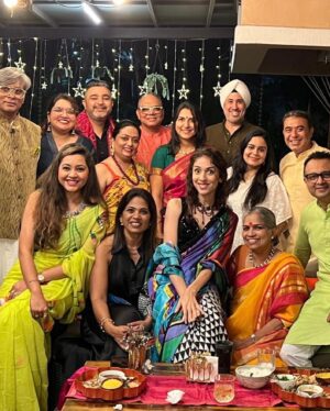 Pooja Bhamrrah Instagram - November is always a special month ( also hectic 🤭) with birthday and Diwali coming right one after the other. Phone was mostly away, loved ones were near! Heart and stomach are full with all the love and yummm food that has come my way the last few days. Thank you from the bottom of my heart for making it memorable! 
Hope ya’ll had a lit Diwali too! 🌺
.
.
.
.
#birthdayweekend #diwali #celebrations 
#novemberbaby #scorpiowoman