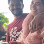 Pooja Kannan Instagram - This cute lil button has taught me what it is to love selflessly, being patient and consistent in love and to exist gracefully! This is Vineeth and he is my ray of sunshine ❤️ I love you my partner in crime and now, my partner !!