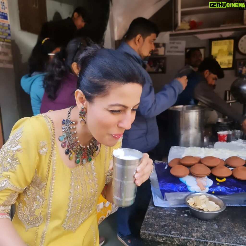Poppy Jabbal Instagram - The joy of drinking lassi in amritsar