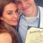 Poppy Montgomery Instagram - Congratulations to our beautiful boy! We are SO PROUD OF YOU!!!! As you move on to the next round of life, remember that the greatest opponent you’ll ever face is the one in the mirror. Keep being a beautiful force for good in the world. Always remember NOTHING IS IMPOSSIBLE. “Impossible is just a big word thrown around by small men who find it easier to live in the world they’ve been given than to explore the power they have to change it. Impossible is not a fact. It’s an opinion. Impossible is not a declaration. It’s a dare. Impossible is potential. Impossible is temporary. Impossible is nothing.” Especially for you! WE LOVE YOU! HAPPY GRADUATION @braydonsanford_ 😭😭😭😭😭😭#imnotcryingyourecrying