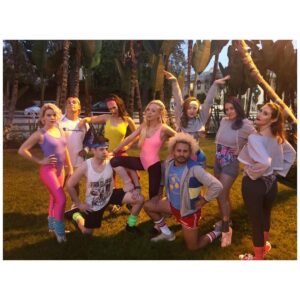 Portia Doubleday Instagram - I never ever ever ever theme...but my body hurts and I can only wear 80s clothes... so thanks dorks. 🏃🏼‍♀️👟#happybirthdaytome