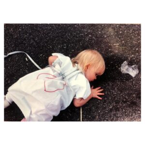 Portia Doubleday Instagram - This is me as a child. .....staging my own death in hopes my mom releases me from my leash. Captions?