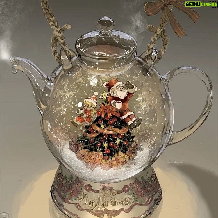 Posuka Demizu Instagram - Teapot globe🫖🎄 ~~~ I transformed a heat-resistant glass teapot into a snow globe.☃️