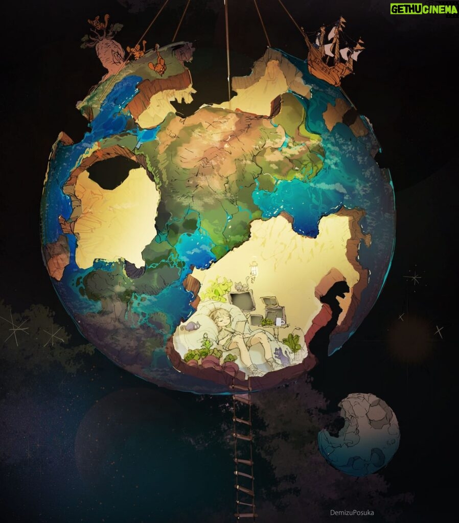 Posuka Demizu Instagram - Planet room🌏