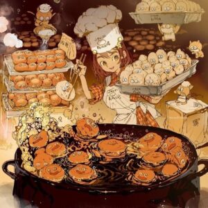 Posuka Demizu Instagram - Fried bread factory
---
Oh Look👀Breads seem to be nervous. 😊The oil bath feels good♨️
