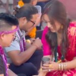 Prakriti Shrestha Instagram – The most memorable Bhai Tika 
and bidding farewell also 🥺🥺🥺