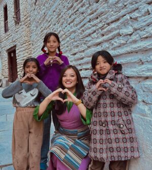 Prakriti Shrestha Instagram - Meet my lil friends from Marpha, Mustang. They were the sweetest munchkins who made my day and treated me the best. Hami Nepali ko khubi nai ho… jasko pani man pagalna sakne ☺️.. ki kaso? 😉
