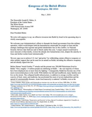 Pramila Jayapal Instagram - I and @repmadeleinedean led 55 other members, in calling on the Biden administration to enforce U.S. law and withhold offensive aid to Israel that can be used for a Rafah assault.

We all must keep working to achieve a lasting ceasefire to save lives, return hostages, and build a path toward security for all.