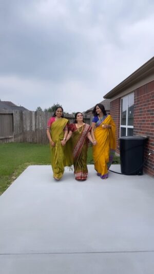 Pranathy Sadhanala Instagram - దోస్తీ 💛🩷💚 @anu_bhattaram @roja4rocks 
#bffs #reelitfeelit #pranathymanasupalike