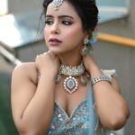 Pratiksha Rai Instagram - Mua:@makeover_rituu Hair:@sunita hairstylist Edited by: lokesh_learns Outfit : @paaneri_dadar #summervibes#lehnga#desingerlehenga#skybluelehnga #floraldresses#colourfuldress#hat#mumbai#actorlife#photoshoot#outdoorshoot#potraitshoot#portraitphotography#pratiksharai#indiantelevision#desingerlehngamumbai#engagementlook#indianweddinglook#indianbridaljewellery#indianbride