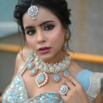 Pratiksha Rai Instagram - Mua:@makeover_rituu Hair:@sunita hairstylist Edited by: lokesh_learns Outfit : @paaneri_dadar #summervibes#lehnga#desingerlehenga#skybluelehnga #floraldresses#colourfuldress#hat#mumbai#actorlife#photoshoot#outdoorshoot#potraitshoot#portraitphotography#pratiksharai#indiantelevision#desingerlehngamumbai#engagementlook#indianweddinglook#indianbridaljewellery#indianbride