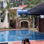 Preethi Kitchappan Instagram - When the sun was at his best 1.20 noon and humidity hit the skies… Anjali doing her bit just for the sake of it❤️❤️burnttttt init… This time coz not a fly outside!!! #pondy diaries 1 of 3 #instagood #instagram #pondy #pondydiaries #insta #instadaily #reelsinstagram #reelitfeelit #reelkarofeelkaro #reelsindia #music #tollywood #instafashion #swimmingpool #water #poolside #instamood #instalove #explorepage✨ #explorepage #instaexplore #pondicherry #vacation #blue