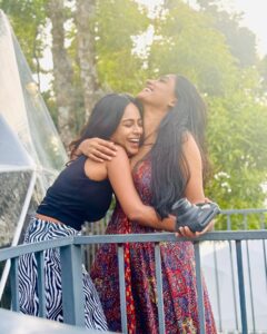 Preethiga Instagram - She will always be my safety net 🫂 she is someone I will call if I am not feeling I am going in a right path because I have her to tell me the rights and wrongs 🤍 love you always teja manuu😘 . #preethiga