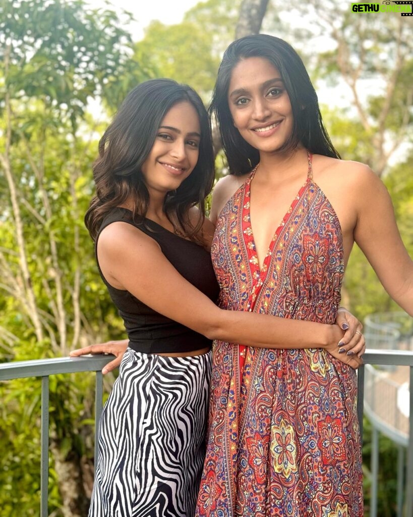 Preethiga Instagram - She will always be my safety net 🫂 she is someone I will call if I am not feeling I am going in a right path because I have her to tell me the rights and wrongs 🤍 love you always teja manuu😘 . #preethiga