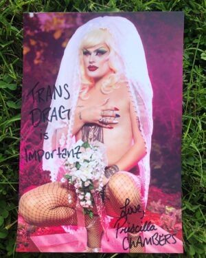 Priscilla Chambers Instagram - TRANS DRAG IS IMPORTANT! 

Here is my new batch of prints! These are even more beautiful in person 😱 if you’d like one, they are $12   $5 shipping. Send me a DM to purchase :) 

I do ship out of the US, but unfortunately it’s an extra $10, so $27. And yes, that includes Canada 😂

Photo by: @grahammorrison
