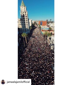 Priscilla Faia Instagram - LOVE > hate. ✨

Posted @withregram • @jameelajamilofficial LA Turn Out for #georgefloyd ❤️ @fraudfix
