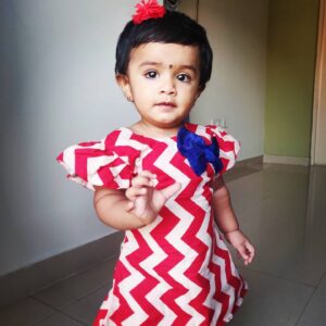 Priya Manjunathan Instagram - Got dis cool and comfy cotton dress from @mazhalai_ig 😍🥰 thanks for d dress ❤️